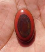 48.3cts 100% natural amazing red eye jasper 32x19x9 mm  loose gemstone