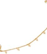 Gold diamond nose-ring