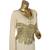 Gold Spandex Beaded Kaftan Maxi Dress
