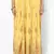 Yellow Embroidered Cotton Long Skirt