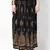 Black Embroidered Cotton Long Skirt