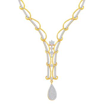 Gold Diamond Necklace Sets 3