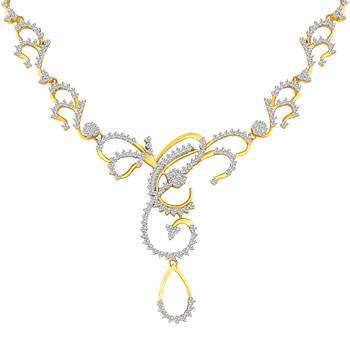 Gold Diamond Necklace Sets 3