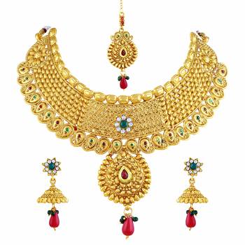 Gold Diamond Necklace Sets 1