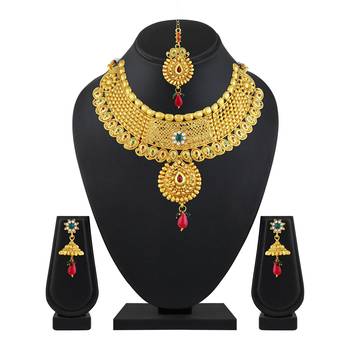 Gold Diamond Necklace Sets 2