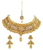 Gold Diamond Necklace Sets