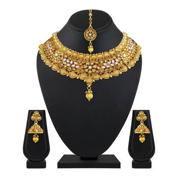 Gold Diamond Necklace Sets 2