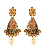 Gold Diamond Danglers Drops