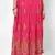 Pink Embroidered Cotton Long Skirt