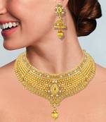 Gold Diamond Necklace Sets