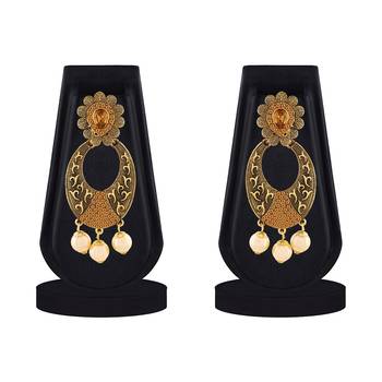 Gold Diamond Danglers Drops 2