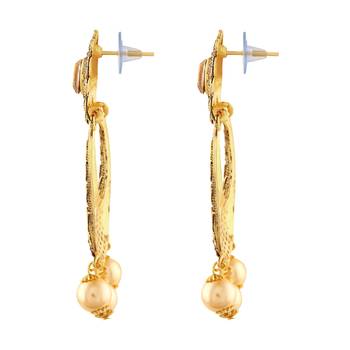 Gold Diamond Danglers Drops 3