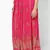Pink Embroidered Cotton Long Skirt