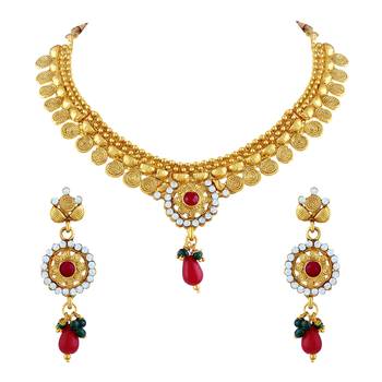 Gold Diamond Necklace Sets 1