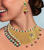 Gold Diamond Necklace Sets