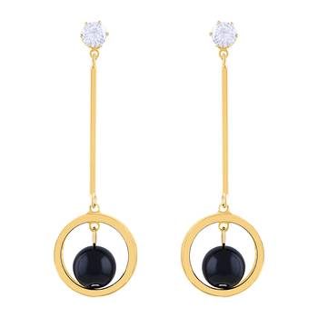 Gold Diamond Danglers Drops 1
