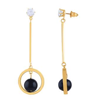 Gold Diamond Danglers Drops 3