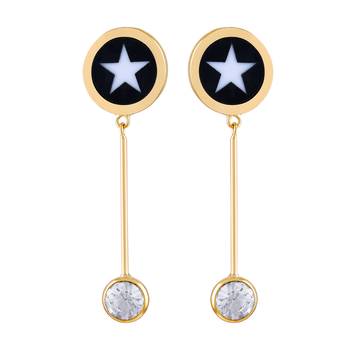 Gold Diamond Danglers Drops 1