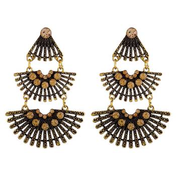 Gold Diamond Danglers Drops 1