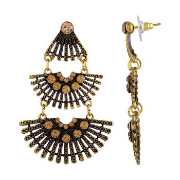 Gold Diamond Danglers Drops 3