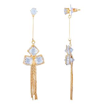 Gold Diamond Danglers Drops 3