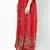 Red Embroidered Cotton Long Skirt