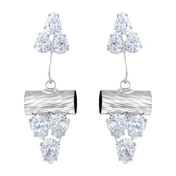 White Diamond Danglers Drops 1