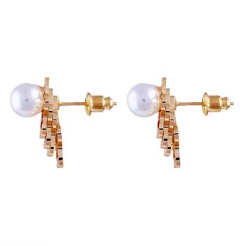 Gold Pearl Studs 2