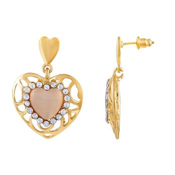 Gold Diamond Danglers Drops 3