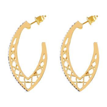 Gold Diamond Danglers Drops 2