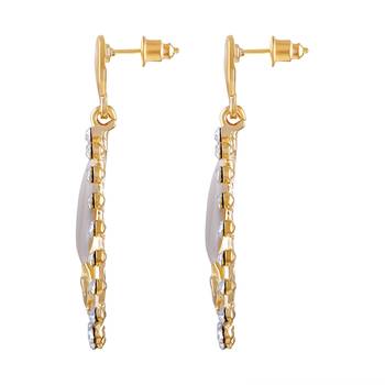 Gold Diamond Danglers Drops 2