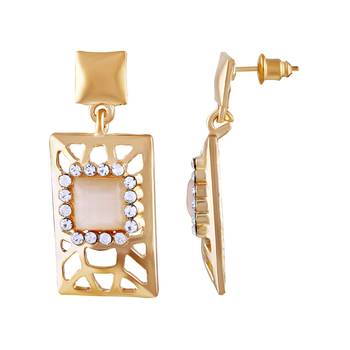 Gold Diamond Danglers Drops 3
