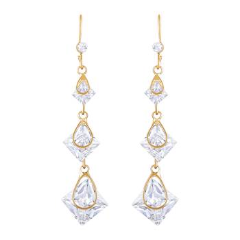 Gold Diamond Danglers Drops 1