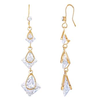 Gold Diamond Danglers Drops 3