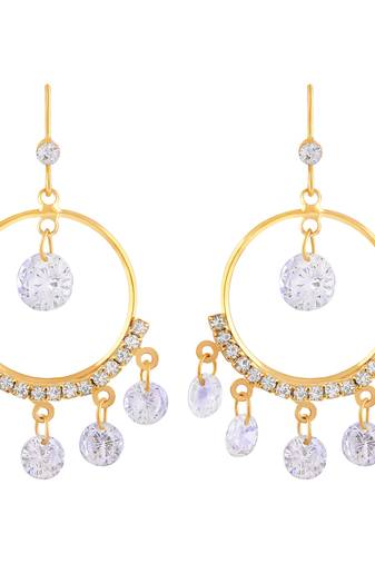 Gold Diamond Danglers Drops