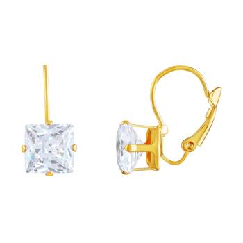 Gold Diamond Hoops 3
