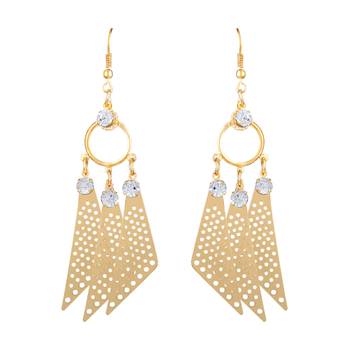 Gold Diamond Danglers Drops 1