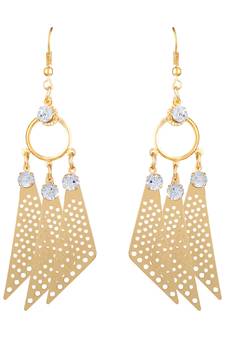 Gold Diamond Danglers Drops