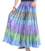 Multicolor Cotton Long Skirt