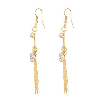 Gold Diamond Danglers Drops 2