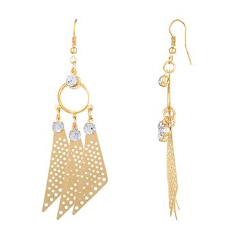 Gold Diamond Danglers Drops 3