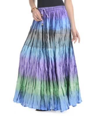 Multicolor Cotton Long Skirt 2