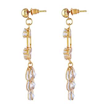 Gold Diamond Danglers Drops 2