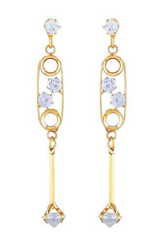 Gold Diamond Danglers Drops