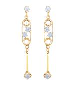 Gold Diamond Danglers Drops