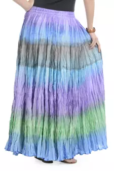 Multicolor Cotton Long Skirt