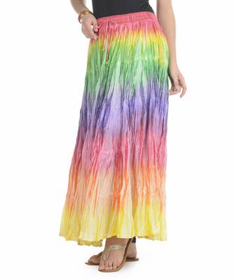 Multicolor Cotton Long Skirt 2