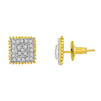 Gold Diamond Studs 3