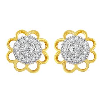 Gold Diamond Studs 1