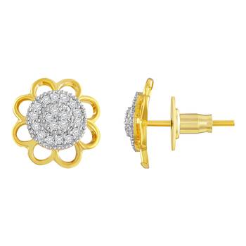 Gold Diamond Studs 3
